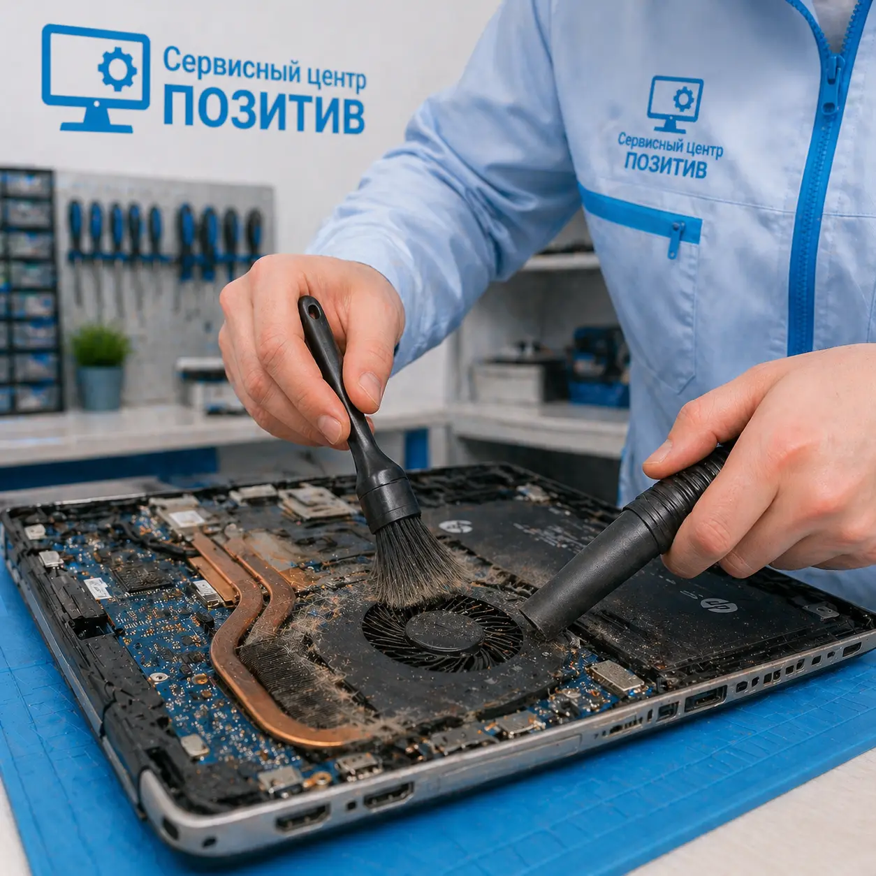 чистка ноутбука HP в Стрельне