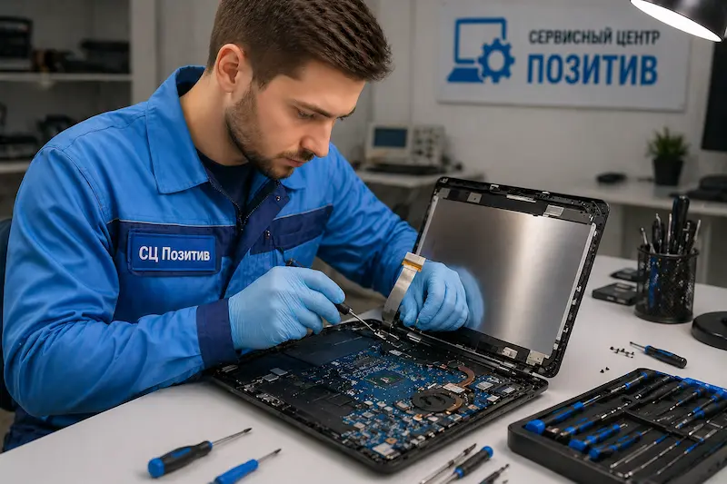 Ремонт шлейфа матрицы ноутбука в Стрельне