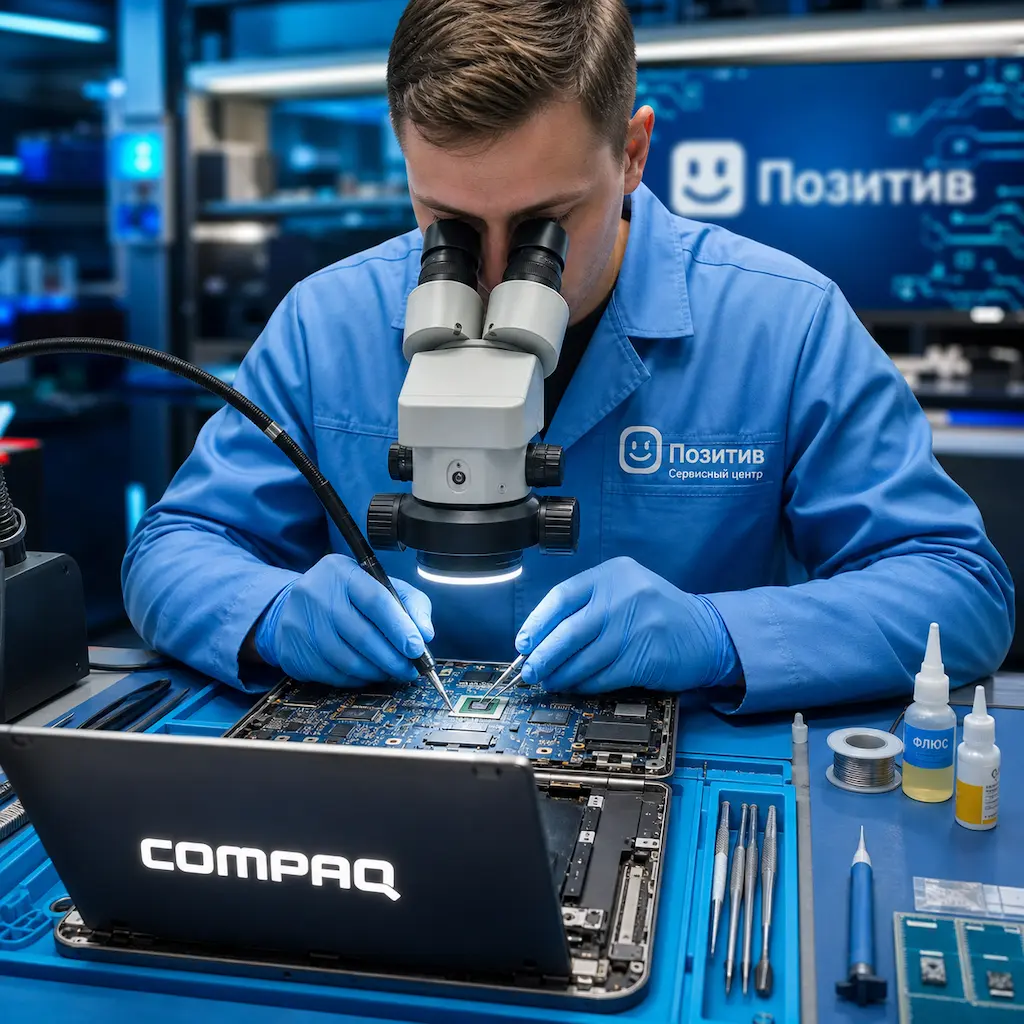 Замена видеокарты ноутбука Compaq в Стрельне
