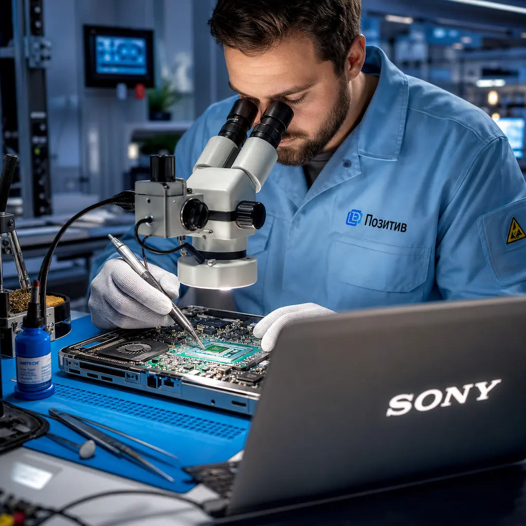 Замена видеокарты ноутбука Sony в Стрельне