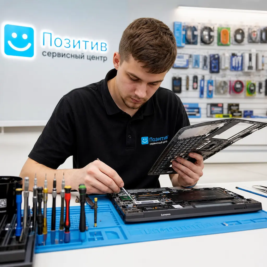 заменить клавиатуру на ноутбуке Lenovo в Стрельне