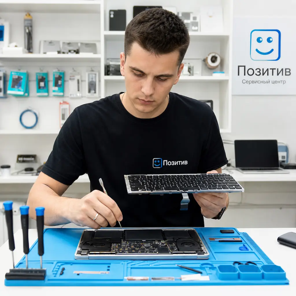 заменить клавиатуру на Apple Macbook в Стрельне