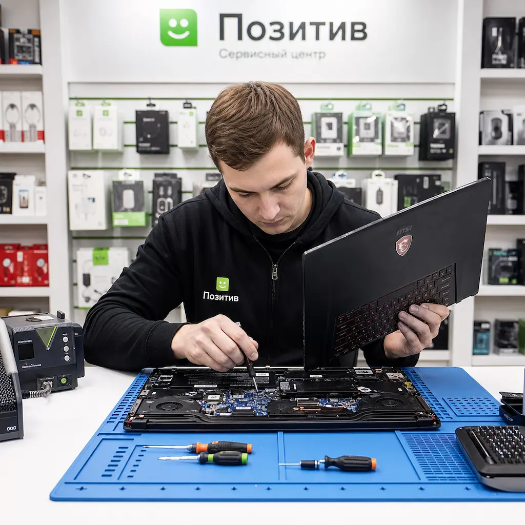заменить клавиатуру на ноутбуке MSI в Стрельне