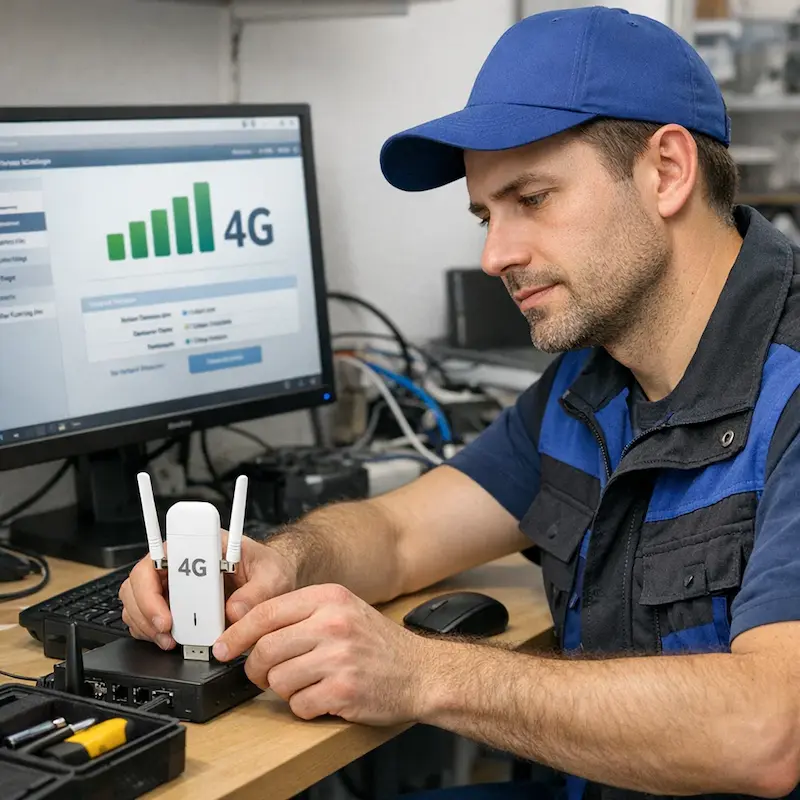 Настройка LTE модема в Стрельне