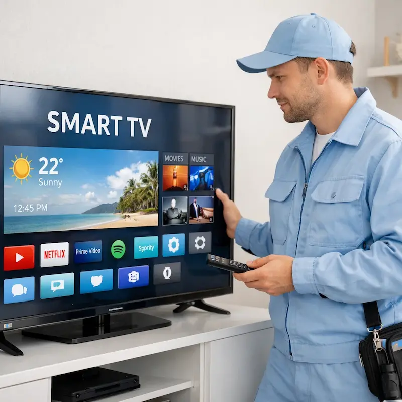 Настройка Smart TV в Стрельне