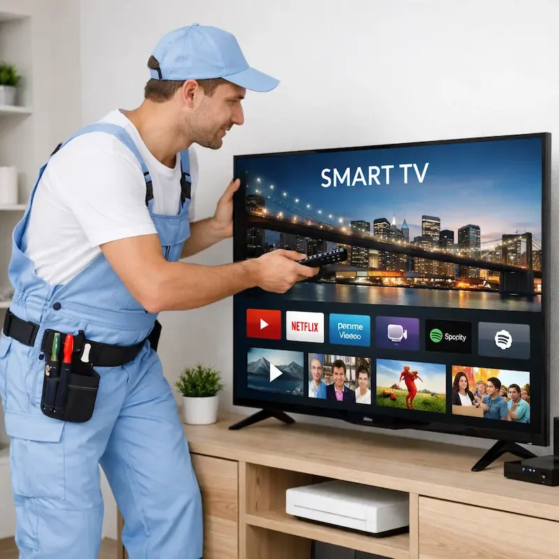 Как вызвать мастера для настройки Smart TV в Стрельне