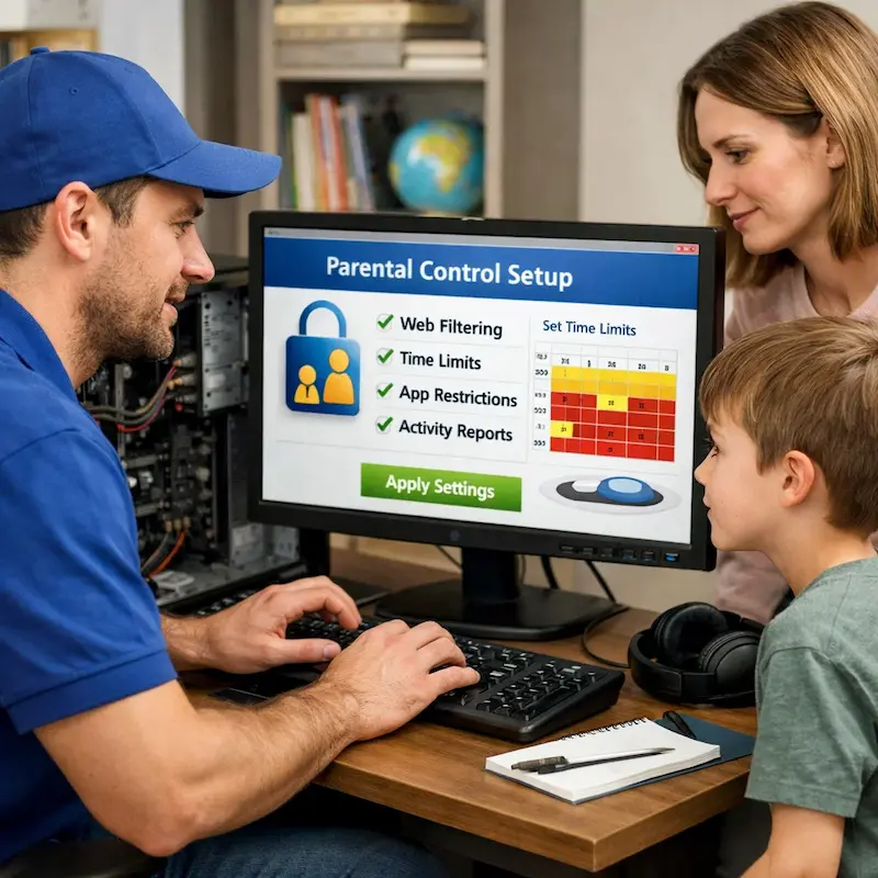 установка родительского контроля в Стрельне