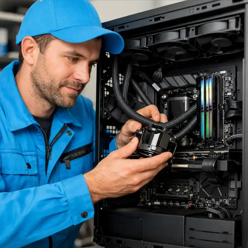 Установка СЖО на ПК в Стрельне