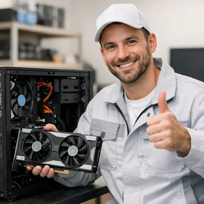 установка видеокарты на ПК в Стрельне