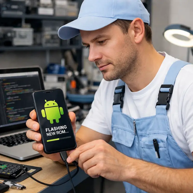 Прошивка Android в Стрельне