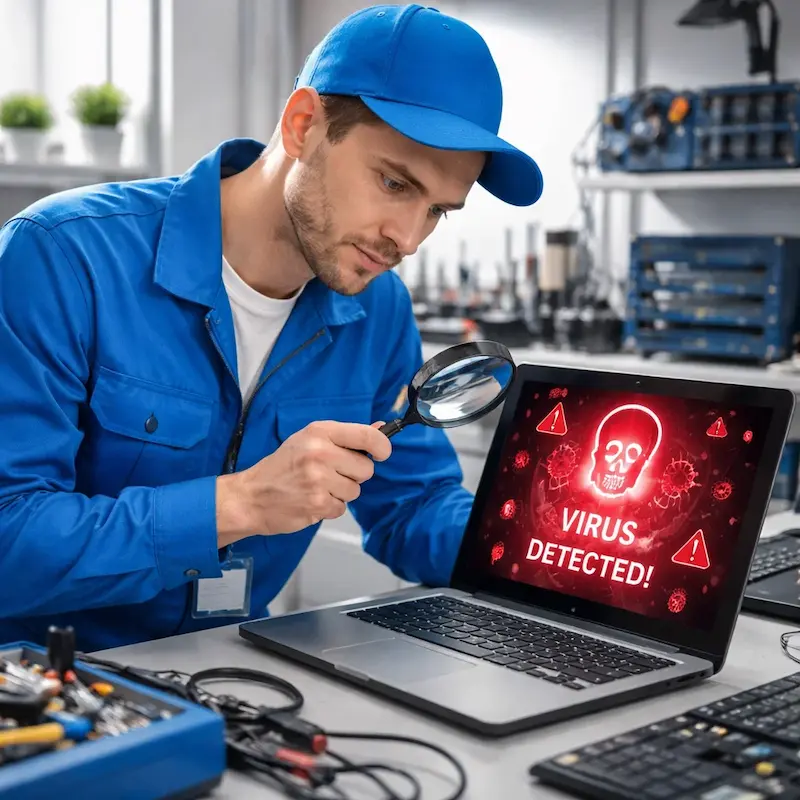 Поиск компьютерных вирусов в Стрельне